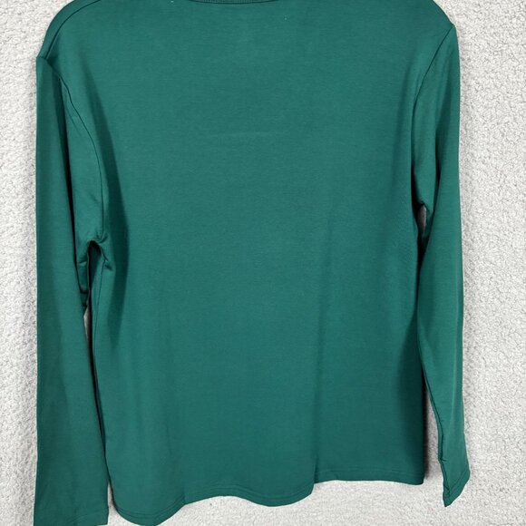 Thermajohn Mens Base Layer Cold Weather V-Neck Thermal Top Green XS NWT's - Picture 4 of 6